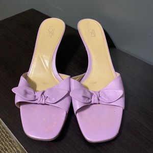 Loft Purple Slip On Heels